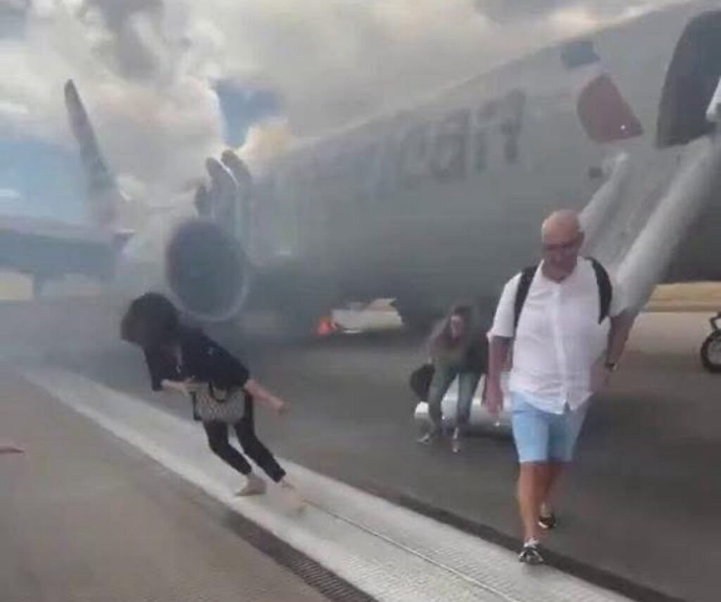 American Airlines Flight's Tyre Catches Fire at Denver Airport, Forcing Emergency Evacuation