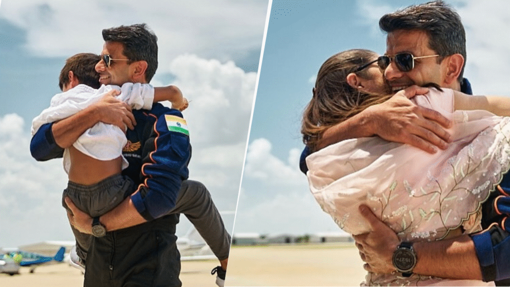 Indian Astronaut Shubhanshu Shukla Reunites With Wife, Son After Historic Space Mission